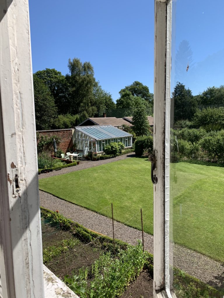 View over Hidden Huntley walled garden