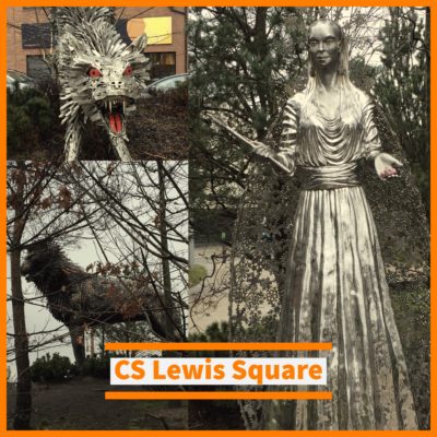 CS Lewis Square Sculpture of The White Queen