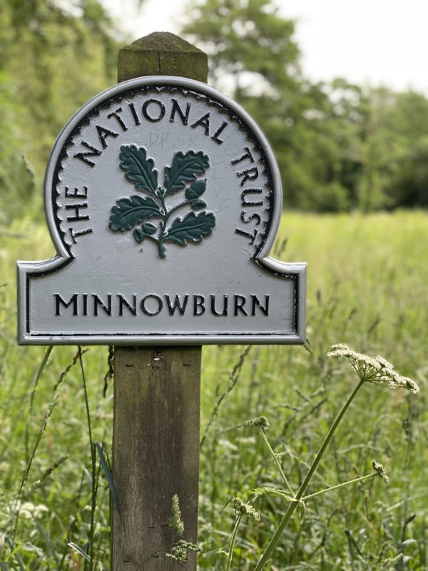 National Trust Minnowburn sign
